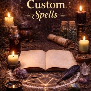 Custom Spells Kit with Candles and Crystals